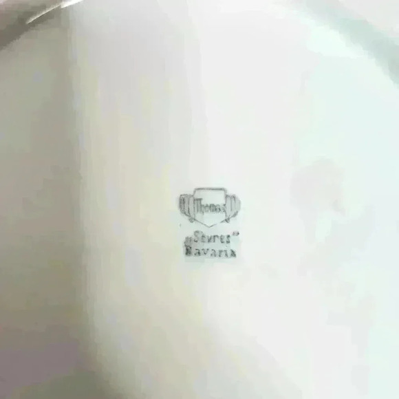 Thomas Sevres Bavaria hand painted plate floral 8" plate - Picture 5 of 6